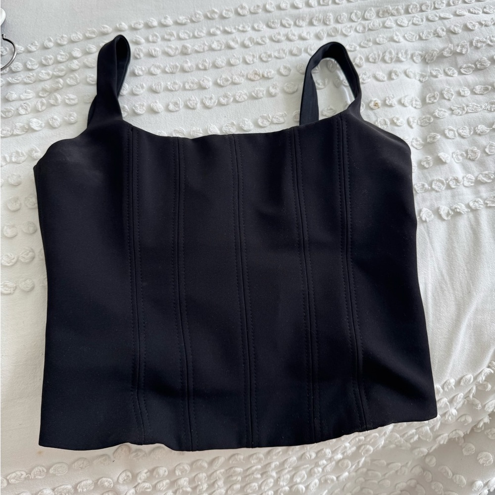 Black Zara corset top